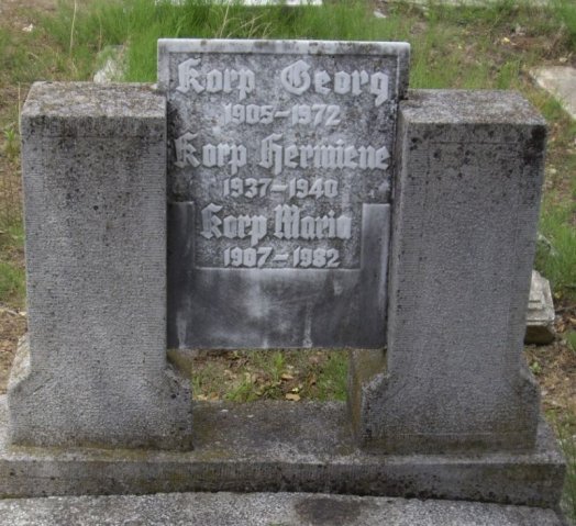 Korp Georg 1905-1972 Thiess Maria 1907-1982 Grabstein